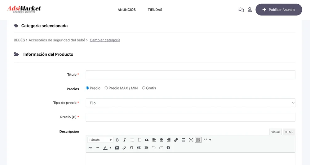 Publicar Anuncio Gratis en internet