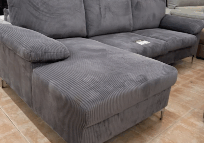 Sofá Chaise Longue de 4 Plazas en Tela Antimanchas – Zaragoza